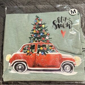 Red Car Christmas Bella Canvas Graphic Tee
